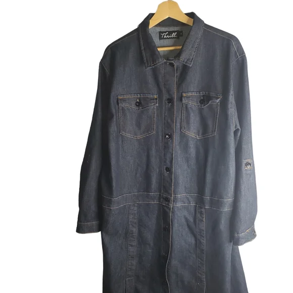 Thrill Jean Dress - Picture 3 of 14